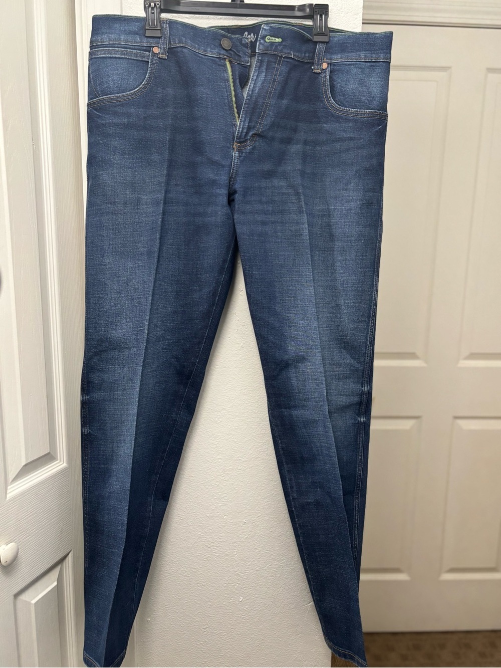 Wrangler Retro Slim Fit Jeans in Deep Indigo Blue